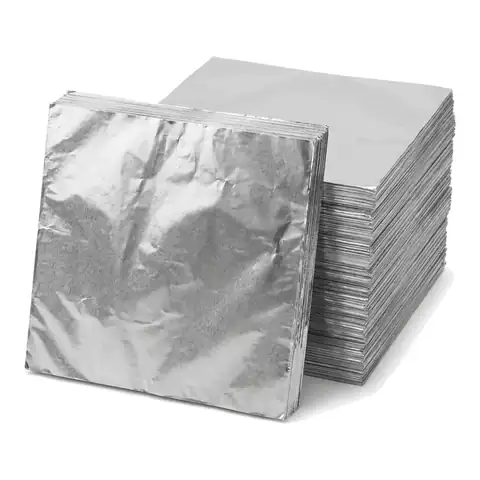 Foil Wrap Liner 4kg, a pack in front with more packs stacked behind, foil container, aluminium container