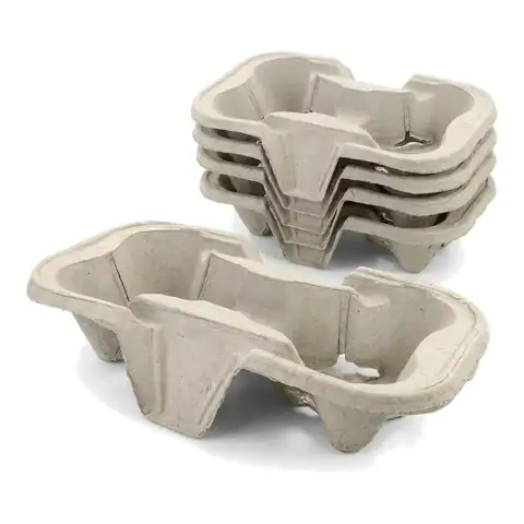 2 Cup Holder, a pack in front with more packs stacked behind, cup carrier, drinks tray