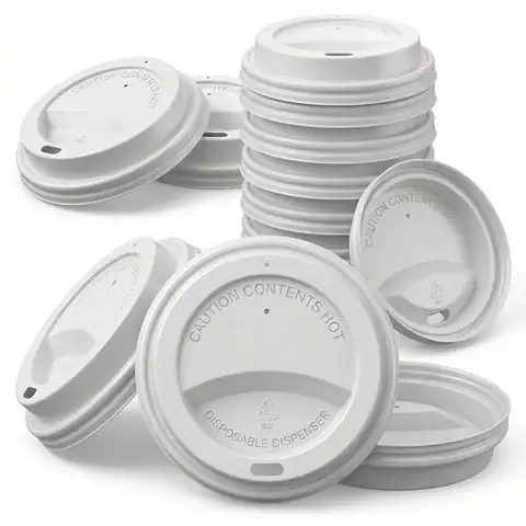 4oz White Coffee Cups Lids, a pack in front with more packs stacked behind, paper cup, hot drink cup
