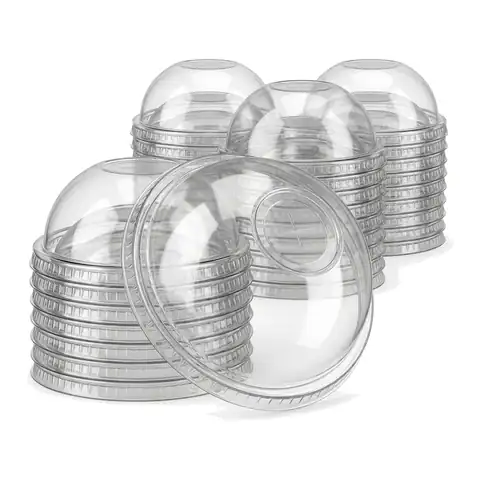 12/16oz Smoothie Milkshake Lids, a pack in front with more packs stacked behind, smoothie cup, milkshake cup