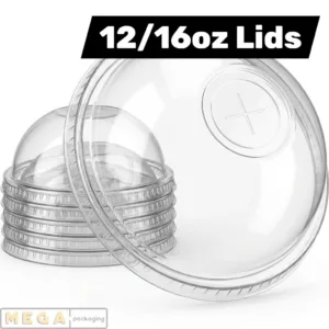 Plastic Dome Lid 12/16oz x1000