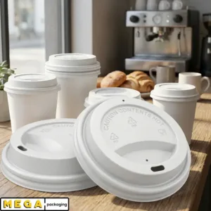 White Lid 12/16oz x1000 disposable coffee cup lid 90mm sip-through travel lid 1000 pack bulk wholesale cafe restaurant takeaway hot beverage lid