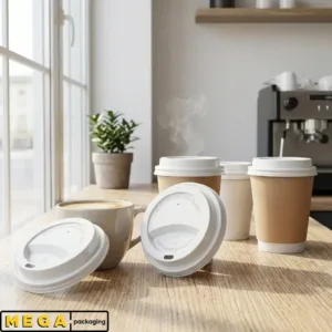 White Lid 6/8oz x1000 disposable coffee cup lid 80mm sip-through travel lid 1000 pack bulk wholesale cafe restaurant takeaway hot beverage lid