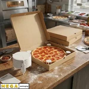 Pizza Box Tripod x1000 white plastic pizza saver 38mm height three-legged lid support prevents box collapse UK