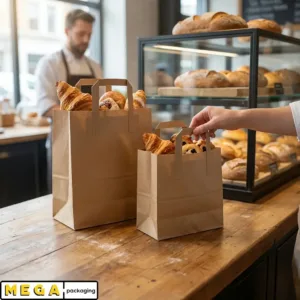 Paper Bag - Small x250 kraft paper twisted handles brown recyclable biodegradable retail gift packaging