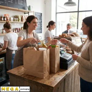 Paper Bag - EX Large x100 kraft paper twisted handles brown recyclable biodegradable retail takeaway packaging