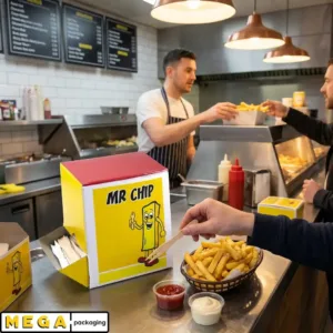 Wooden Chip Fork x1000 birchwood 2-prong biodegradable compostable eco-friendly food-grade splinter-free fish chips takeaway UK