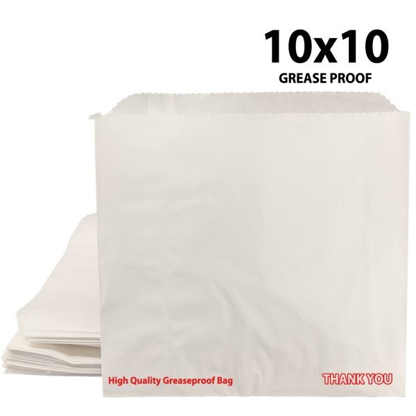 10X10 WHITE GREASE PROOF NEW