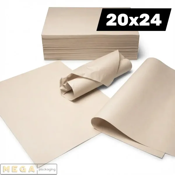 Wrapping Paper 20x24 inch 10kg white newsprint offcuts 500mm x 600mm food-grade clean newsprint 1900 sheets large bulk pack UK