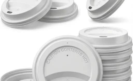 8oz white lids coffee