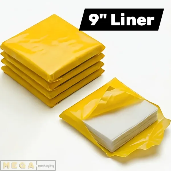 Pizza Box Grease Liner 9x9 inch 4kg white greaseproof paper 2000 sheets 40 GSM prevents grease staining UK