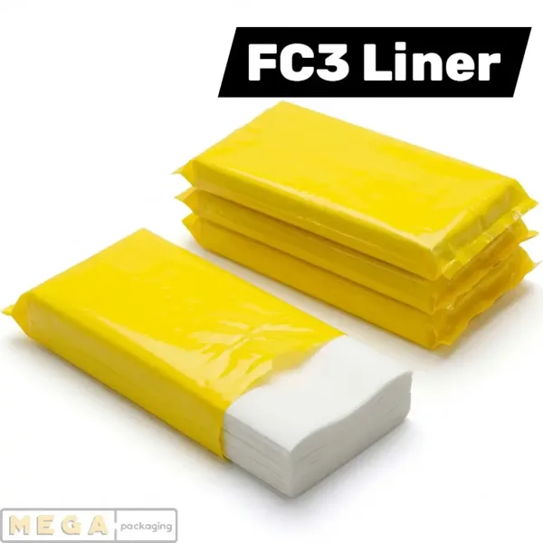 Chicken Box Grease Liner - FC3 x2000 white greaseproof paper 9x14 inches food-grade biodegradable fried chicken takeaway UK