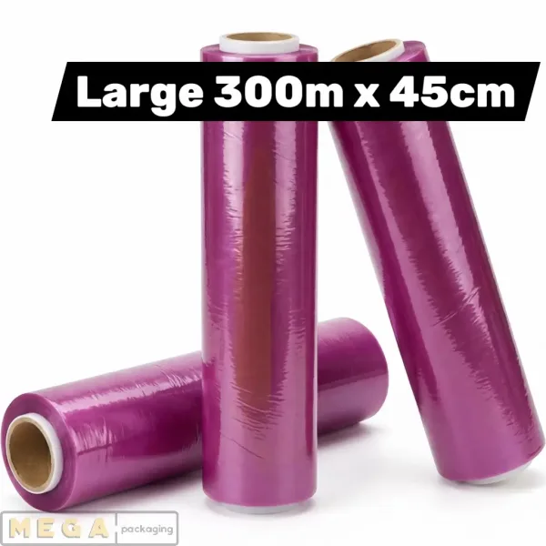 Cling Film Large x1 commercial catering roll 300m length 30cm width PVC food wrap cutter box professional kitchen food service UK